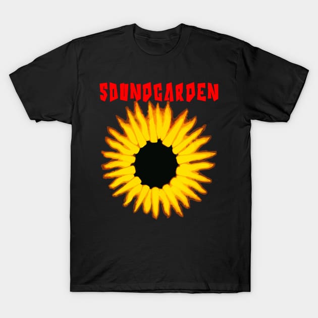 Soundgarden - Black Hole Sun T-Shirt by Moulezitouna